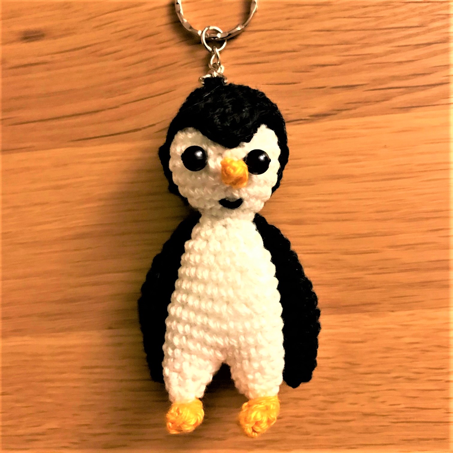 Schlüsselanhänger Pinguin aus Leder