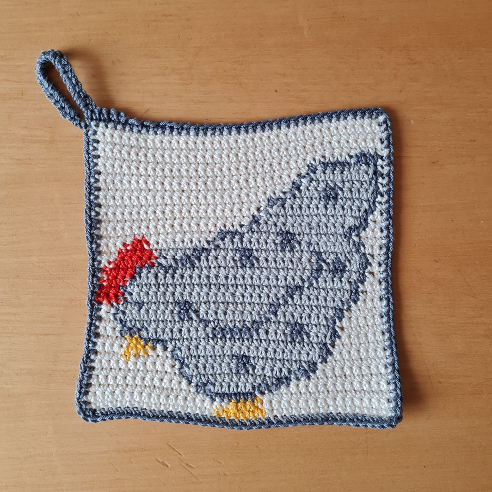 Häkelanleitung Topflappen Huhn – Bild 2
