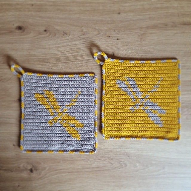 Häkelanleitung Topflappen "Libelle" – Bild 4