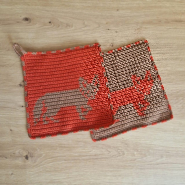Häkelanleitung Topflappen "Fuchs" – Bild 2