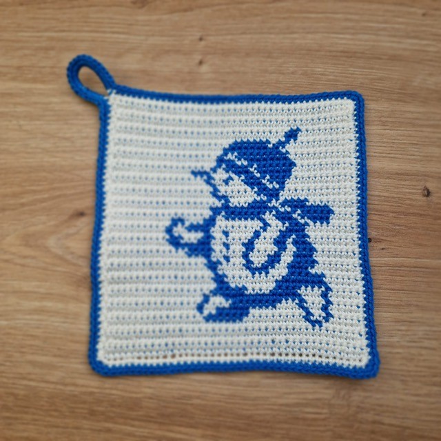 Häkelanleitung Topflappen "Schneemann" – Bild 4